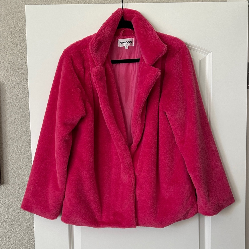 Vigoss Fuchsia Teddy Jacket